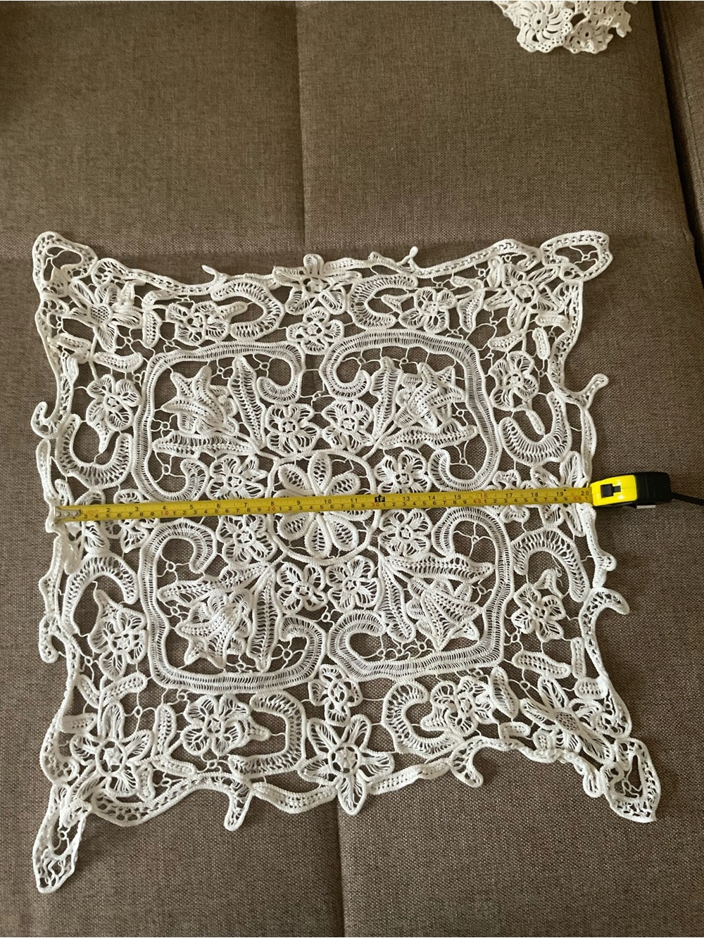 Handmade White Lace Doily - Elegant Home Accent